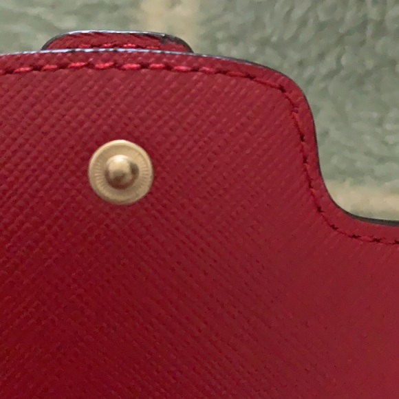 Coach Taylor Coral Colored Leather Flap Wallet - Picture 10 of 10